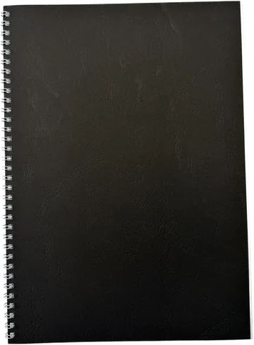 Spiralbindung in Schwarz